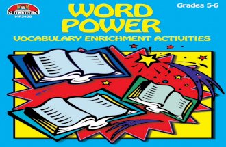 Word Power-Vocabulary Enrichment Activities, Grades 5-6