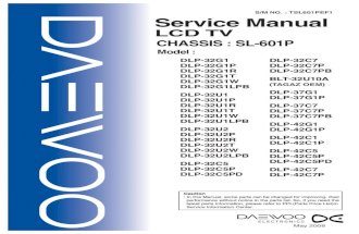 Sl601p Service Manual