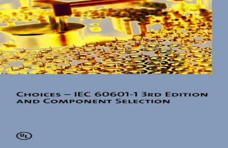 Choices-IEC 60601-1 3rd Edition and Component Selection
