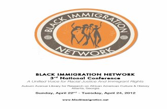 Black Immigration Network 3rd National Conference Program
