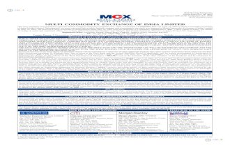 IPO - MCX Prospectus