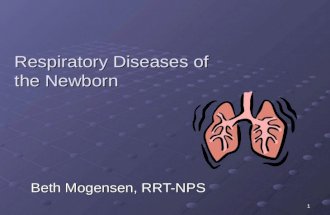 Respiratory Diseases of Newborn