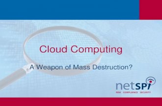 DEFCON 18 Bryan Anderson Cloud Computing