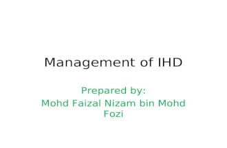 Management of IHD