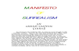 Manifesto of Surrealism by ANDRÉ BRETON