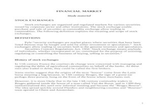 Financial Market-STUDY MATERIAL