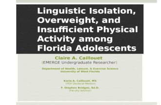Emerge Faculty/Student Research Presentation: Linguistic Isolation Presentation