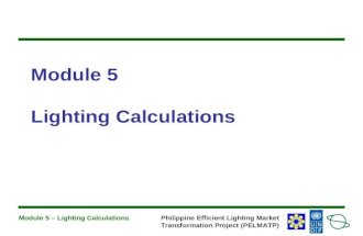 Module 5 Lighting Calculations