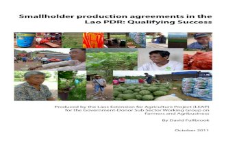 Laos Agribusiness Farmers Trade Sustainability LEAP Fullbrook 2011