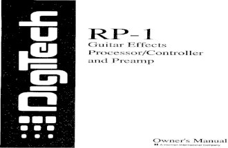 Manual Digitech Rp1