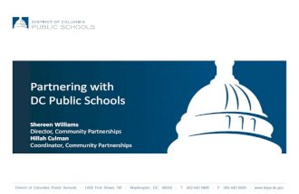 Partnering with DC Public Schools