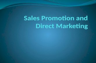 Sales Promotion and Direct Marketing Chapter 11