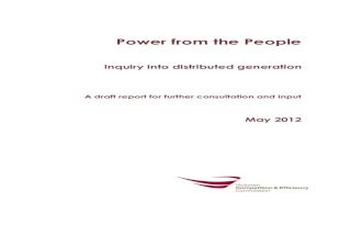 Power From the People - Draft Report