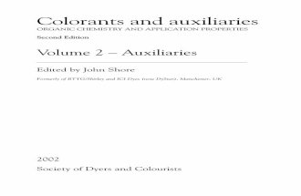 Colorants and Auxiliaries Vol 2