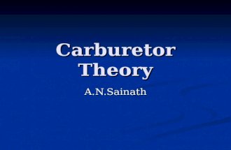 Carburetor Theory