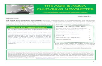 Agriculture and Aquaculture Newsletter May 2012