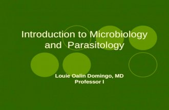 MICRO - Lecture 1 Introduction to Microbiology and Parasitology (1)