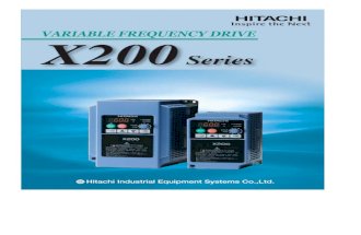 Hitachi X200 Series Variable Frequency Drive Version 2 - Brochure