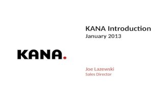 Kana introduction   2013