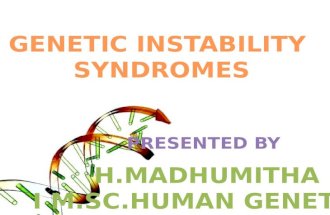Cancer Genetics-Genetic Instability