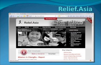 Relief.Asia - Online Platform for Charities