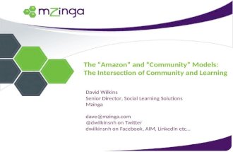The “Amazon Model” and “Community Model” - the intersection of LMS and Learning 2.0