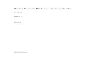 Oracle Financials RXi Reports Administration Tool