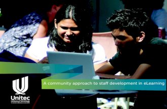 A community approach to staff development in eLearning - Moodle research conference 2012
