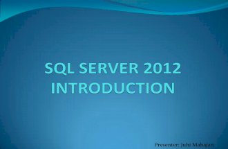SQL Server 2012-New Features