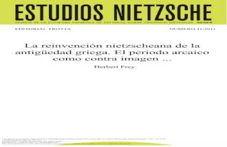 Frey - La Reinvencion Nietzscheana de La Antiguedad Griega