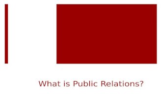 Introduction to Public Relations | What is PR?