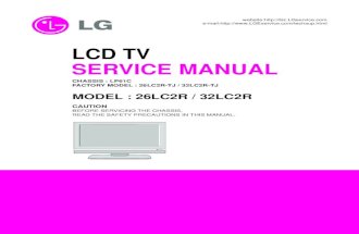 ServiceManuals LG TV LCD 26LC2R 26LC2R Service Manual