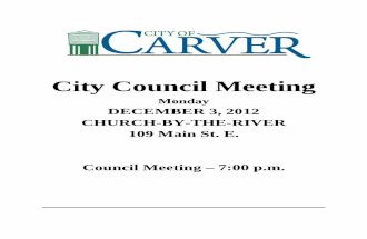 City Carver Council Packet 12032012