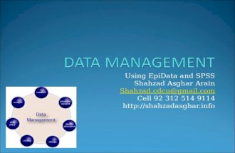 Data Management by Shahzad Asghar Arain