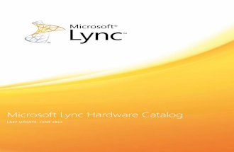 Lync Hardware Catalogue