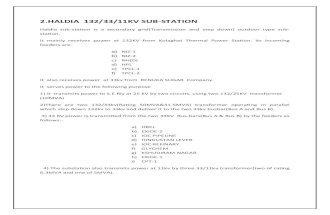 132 Kv Substation Traning Report at Haldia