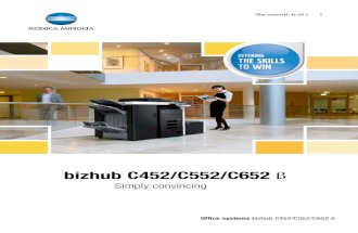 Konica Minolta bizhub C452/C552/C652 Brochure
