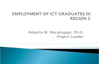 Employment of ict graduates in region 2