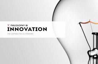 Innovation Philosophy IB Work Better June 2014