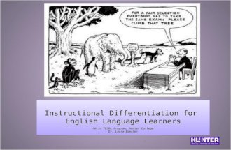 Differentiated instruction for ELLs