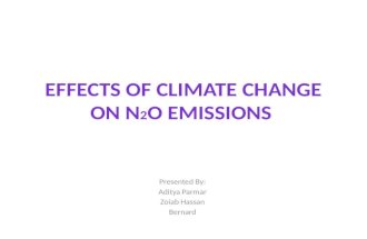 Effects of climate change on the emmission of n2o