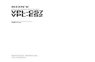 Sony projector service manual VPL-ES2 VPL-CS7