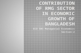 Contribution of rmg sector in economic growth of BD