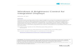 Windows 8 Brightness Control Integrated Displays