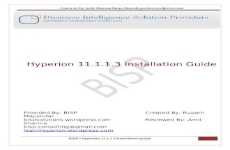 BISP Hyperion11 1 1 3 Installation Guide