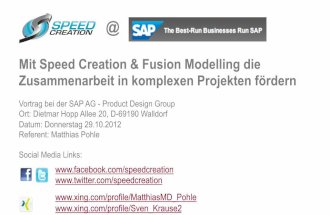 Mit Speed Creation & Fusion Modelling die Zusammenarbeit in komplexen Projekten fördern