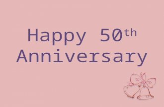 Happy 50th anniversary