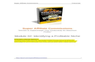 Super Affiliate Commissions - Module2
