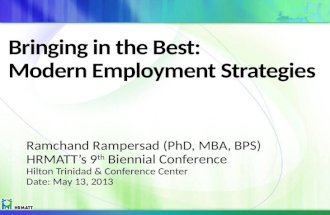 Brining in the Best: Modern Employment Strategies - HRMATT
