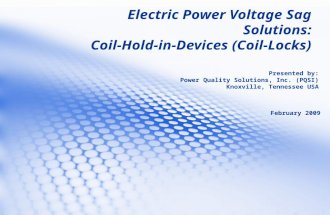 Electric Power Voltage Sag Solutions-The PQSI Coil-Lock